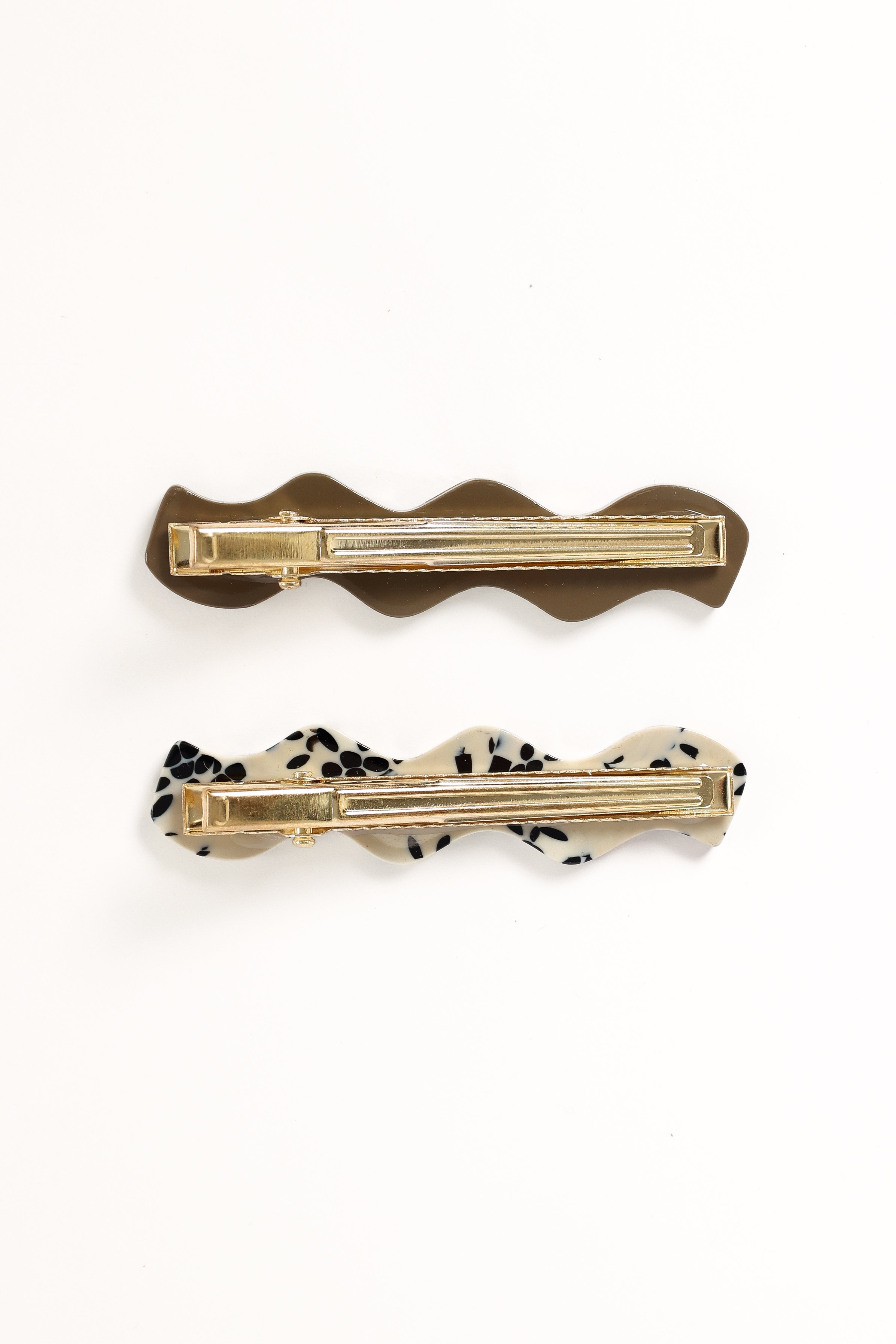 Cheri Hair Clips - Brown