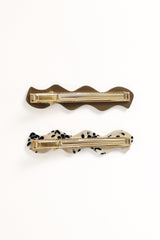 Cheri Hair Clips - Brown