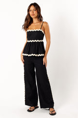 Mollymook Pants - Black Cream