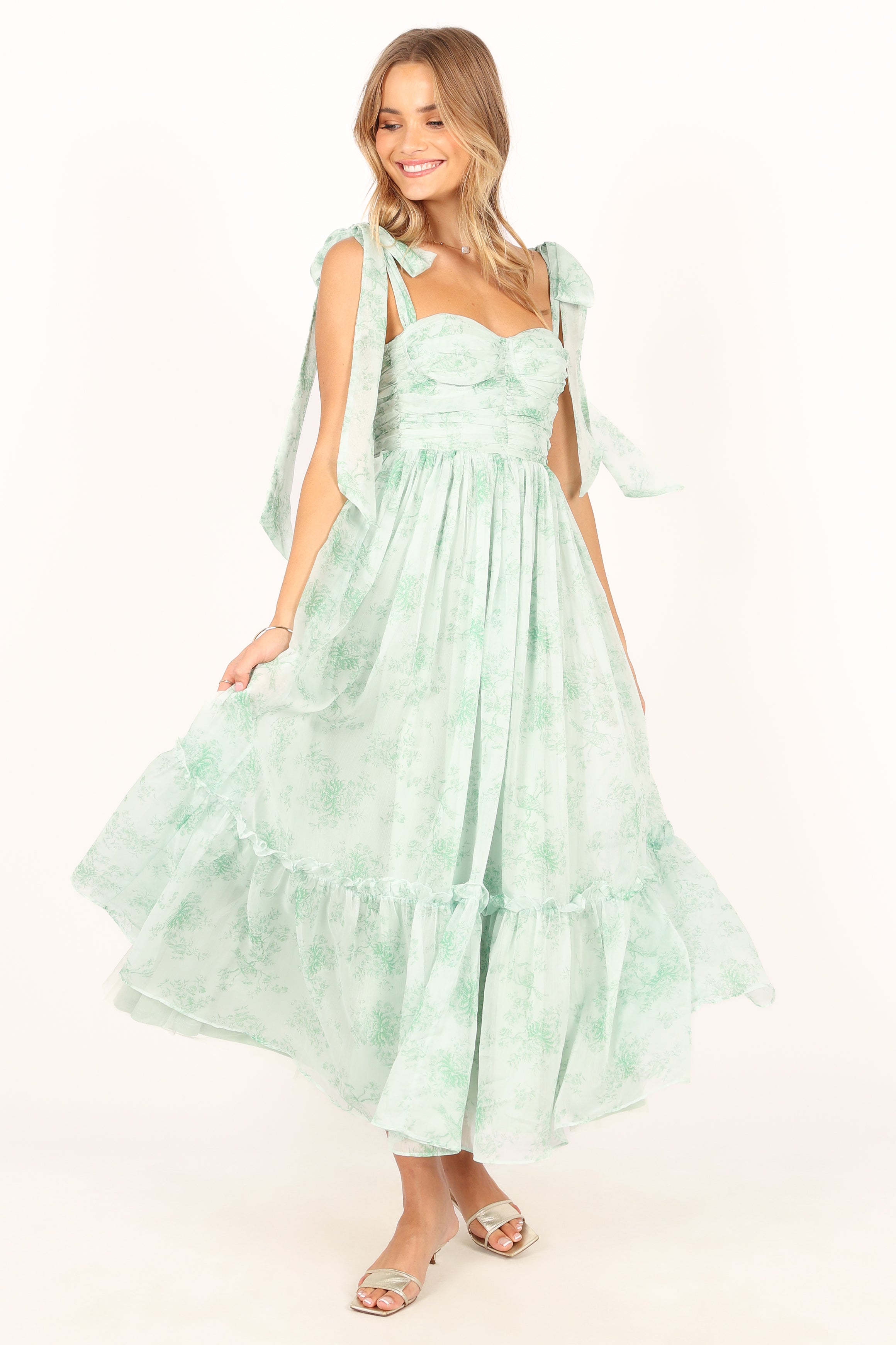 Floret Midi Dress - Sage