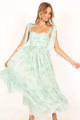 Floret Midi Dress - Sage