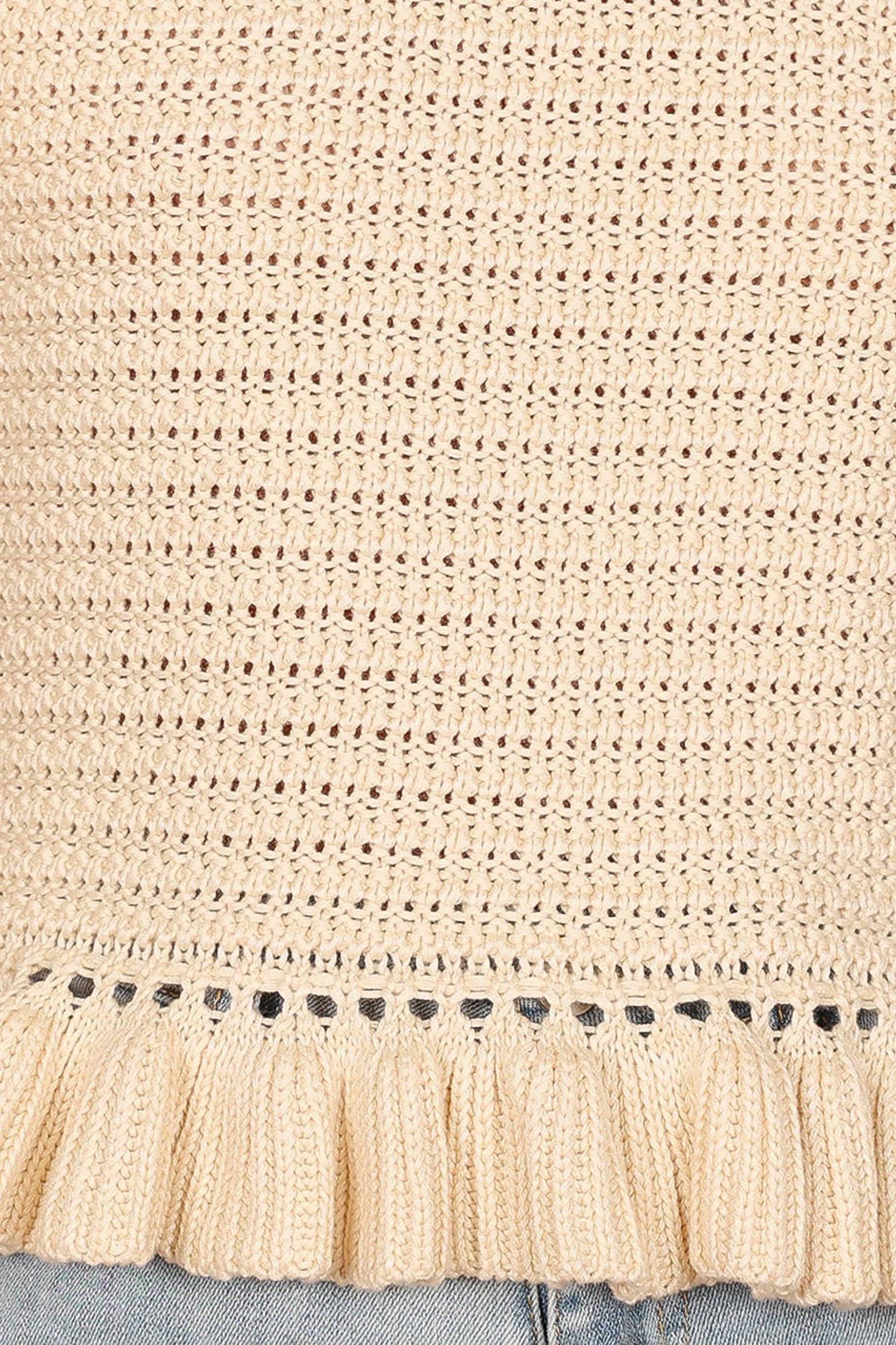 Katia Frill Knitted Top - Cream